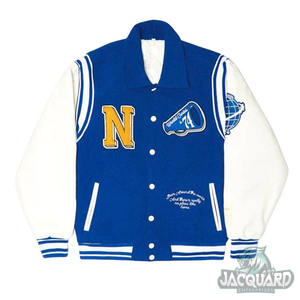 OEM personalizado Vintage Varsity chaqueta para los hombres de invierno de cuero mangas escuela Universidad béisbol Letterman Varsity chaqueta de talla grande - Product Image 1