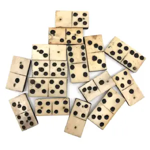 Wholesales buffalo bone Custom Ivory Colored Domino block