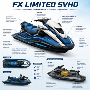 <span class=keywords><strong>Jet</strong></span> <span class=keywords><strong>ski</strong></span> de luxe FX Limited SVHO 1812cc suralimenté pour 3 passagers avec système audio - Product Image 4