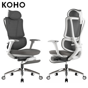 KOHO Modern yüksek geri bilgisayar döner sandalye tam fileli sandalye yönetici ergonomik ofis koltuğu bel desteği ile - Product Image 1