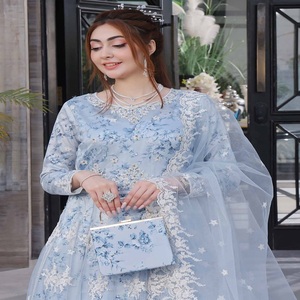 ชุดเดรสปากีสถานชุดยาว3ชิ้นจากโมทิสแฟชั่นอินเดียและปากีสถาน - Product Image 2