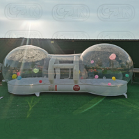 Maison à bulles gonflable transparente en PVC de 3m, 4m, 5m, avec fond rebondissant pour les fêtes