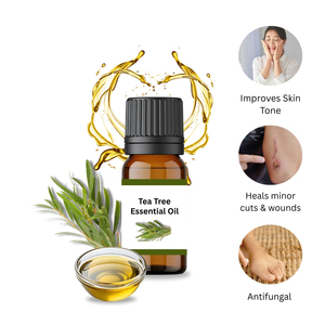 Huile essentielle d'arbre à thé naturel pur pour la peau, les soins capillaires et les massages. - Product Image 3