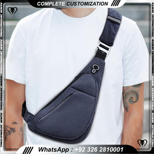 Bolso de pecho para hombre, bolso de hombro multiusos de moda de tela Oxford para hombre, viaje, ciclismo, Camping - Product Image 5