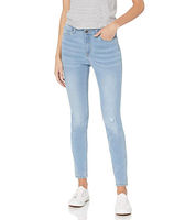 Jeans Casuales de Cintura Alta y Corte Regular para Mujer, Talla Grande, Transpirables, Ecológicos, con Abertura Lateral, Estilo Urbano, Venta al Por Mayor Personalizada
