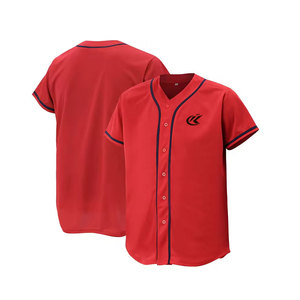 Factory Direct Supply Breathable Summer Baseball Jersey for Adults-Customized Team Names Short Sleeve Best Price - Product Image 1