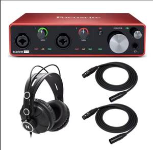 Interfaz de Audio USB Scarlett 4I4 Industrial de Alta Calidad de 3.ª Generación, 4 Entradas/4 Salidas, Mezclador de Audio Profesional, Amplificador, ODM, Venta al Por Mayor - Product Image 3