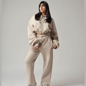 Invierno peso pesado de gran tamaño de alta calidad logotipo personalizado pantalones con capucha conjunto chándal deportes dos piezas Jogger Sudadera con capucha Unisex - Product Image 1