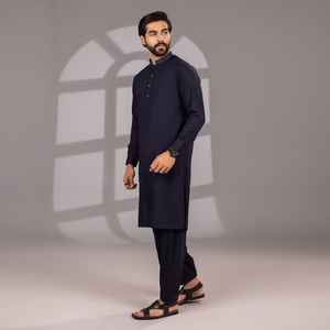 Derniers ensembles de shalwar kameez pour hommes pakistanais tendance et décontractés pour l'hiver, vêtements de fête de l'Aïd, vêtements de mariage, polyester/coton respirant - Product Image 6