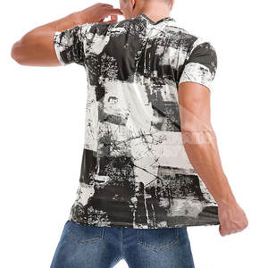 เสื้อยืดพิมพ์ลายแบบซับลิเมชั่นสำหรับออกกำลังกาย แห้งเร็ว ปี 2026 สำหรับผู้ชาย - Product Image 4