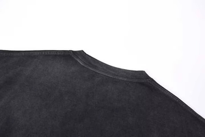 เสื้อยืดถักผ้าฝ้าย100% สำหรับผู้ชายทรงหลวมพิมพ์ลายกำหนดเองได้ป้องกันริ้วรอยแห้งเร็ว - Product Image 6