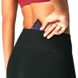 เลกกิ้งโยคะยาวเต็มตัวเอวสูงสำหรับผู้หญิงผ้าสแปนเด็กซ์/ โพลีเอสเตอร์ระบายอากาศได้ดีปรับแต่งโลโก้ได้หลายตำแหน่ง (เอว/ขวา/ขาซ้าย) - Product Image 3