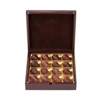 Boîte d'expédition en bois personnalisée et imprimée pour dattes et fruits confits rectangulaires, vente en gros, saison Jeddah KSA, expédition rapide