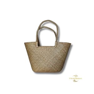 Sac fourre-tout en paille personnalisable sur mesure avec logo, fait main, écologique, sac de plage, fabriqué au Vietnam, pour l'été, sac de voyage promotionnel - Product Image 5