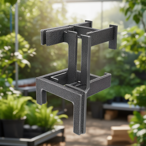 Bracket for Double Wire <b>Mesh</b> Panels 55/34 with Anthracite Plate 1 Piece - Product Image 3