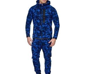 Ensemble de survêtement veste de survêtement pour hommes vêtements d'entraînement de sport hommes joggeurs costumes ensemble vêtements d'hiver en gros - Product Image 5