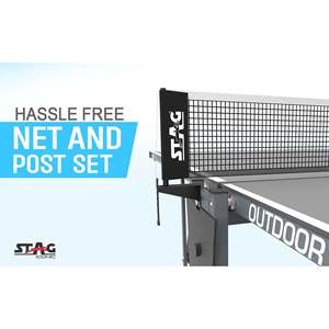 Table de tennis de table professionnelle pleine grandeur Stag Iconic Bali, design moderne pour intérieur, design pliable, matériau MDF, ITTF, pliable pour extérieur, 25 mm - Product Image 3
