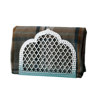 <b>Silver</b> Plated Paw Print <b>Napkin</b> Holder With Hammered Finish Metal Table Decor For Dining & Kitchen| Luxury Tableware Accessory - Product Image 2