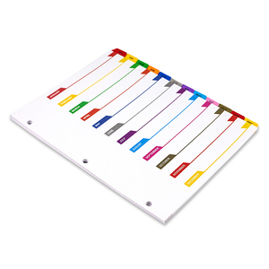 Divisores de varios colores de 12 meses para carpetas de 3 anillas de enero a diciembre Paquete de pestañas mensuales de 12 divisores de papel para organización - Product Image 2