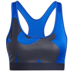 Soutien-gorge de sport pour femme, design personnalisé, logo simple sur le devant, sans couture, respirant, séchage rapide, maintien moyen, 100% coton - Nouveauté - Product Image 5