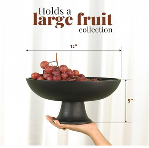 Bol de service fait main en bois d'acacia pour fruits et salade Bol de service fait main en bois de mangue pour la maison, la cuisine et la table à manger - Product Image 3