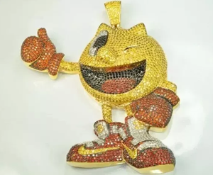 Dessin animé 3.00 ct véritable pendentif Moissanite 14K plaqué or jaune argent fête Chic diamant pendentifs fins et breloques - Product Image 3