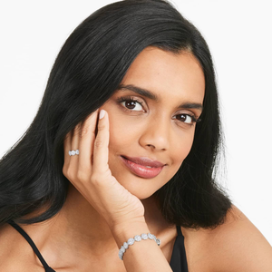 Shimmering 8 pouces 925 Bracelet en argent rond Moissanite diamant Premium glacé romantique mode Hip Hop Street Style cadeau pour elle - Product Image 5