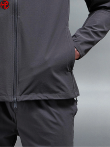 Conjunto Deportivo Personalizado de Moda Urbana, Chaqueta Cortavientos Unisex, Conjunto de 2 Piezas, Traje Deportivo para Gimnasio y Fitness, Conjuntos de Chaqueta Cortavientos de Nailon - Product Image 4