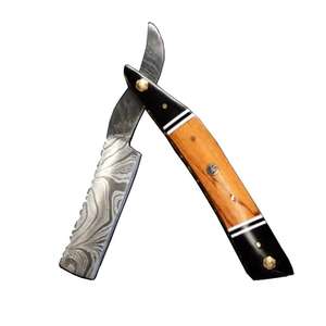 Navaja de Afeitar Profesional para Hombre, de Hoja Recta, Mango de Madera de Alta Calidad, Última Tecnología en Acero Inoxidable - Product Image 4