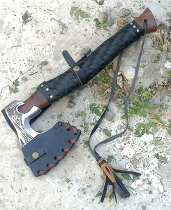 Hache en acier de Damas à lame forgée Fournisseur robuste Hache en acier de Damas à haute teneur en carbone du Pakistan Exportateur fait à la main Pakistan - Product Image 6