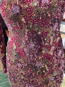 Mode dames col rond mince longue robe décontracté manches longues solide robe de vacances Sexy robe de soirée régulière - Product Image 6