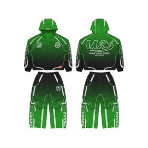 Nouveau survêtement de jogging unisexe coupe-vent en nylon 100% léger et réfléchissant avec logo personnalisé pour l'automne - Product Image 1