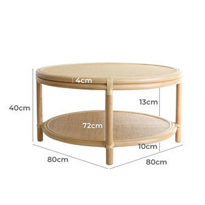 เครื่องจักสานหวายติดกับโต๊ะโต๊ะดีไซน์ผลิตมือตกแต่งเฟอร์นิเจอร์บ้านจากโรงงานเวียดนามโดยตรง - Product Image 2