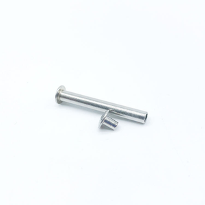 Remache semitubular de acero inoxidable no estándar de 4.25mm 4.31mm con cabeza plana redonda y doble capa - Product Image 1