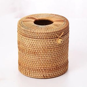 Bathroom Decoration Kitchen Accessories <b>Tissue</b> <b>Box</b> Holder Round Paper Roll <b>Cover</b> Boxes Customized logo Accept - Product Image 1