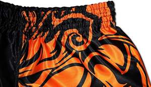 กางเกงขาสั้นผ้าซาตินสำหรับผู้ชายใส่สบายกางเกงมวยไทยขาสั้น MMA สำหรับผู้ใหญ่โลโก้ออกแบบได้ตามต้องการ - Product Image 5