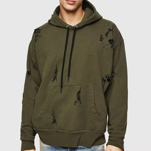 Sudadera Extra Grande para Hombre, 100% Algodón, Estilo Urbano de Invierno, Felpa Lavada, Logotipo Personalizado, Producción al por Mayor de Marca Privada - Product Image 1