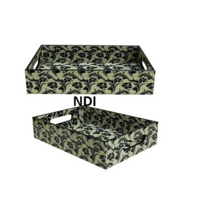 Nickel Finished New Arrival Design Top Quality Serving <b>Tray</b> Home Hotel Restaurant Metal <b>Tray</b> Multipurpose Used <b>Breakfast</b> <b>Tray</b> - Product Image 2