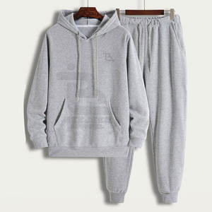 Conjunto Deportivo de Invierno para Hombre, Resistente, con Logotipo Personalizado, Diseño Sólido, Tallas Grandes, Transpirable, de Poliéster/Algodón Ligero, Último Modelo para Actividades al Aire Libre - Product Image 1