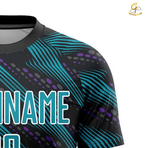 Camiseta de Fútbol Clásica Personalizada, Transpirable, de Malla, Cuello en V, Manga Corta, Nombre del Equipo Personalizado, Camisetas de Fútbol Urbano, 100% Poliéster - Product Image 5
