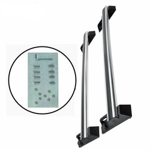 Portaequipajes de aleación de aluminio de alta calidad para Hummer H2 2002-2009 Fondo de barra transversal de rieles laterales-Producto Premium - Product Image 3