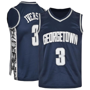 Camiseta de baloncesto de talla grande para hombre, sudadera bordada transpirable con estampado de estilo Hip Hop, negra/blanca para fiestas de juegos callejeros - Product Image 1