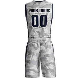 Maillots de basket-ball américains personnalisés en gros respirant léger vêtements de sport tissu maille uniformes Shorts ensembles sublimation - Product Image 3