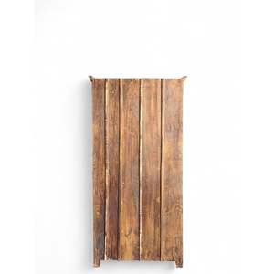 Rustic <b>Wooden</b> Bookshelf for Home Office Living Room Bedroom School Hotel Durable Metal Cabinet for Book Storage - Product Image 6