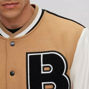 Wholesale Custom Streetwear College <b>Jacket</b> <b>Men</b> Women Baseball Bomber Letterman <b>Jacket</b> for <b>Men</b> - Product Image 3