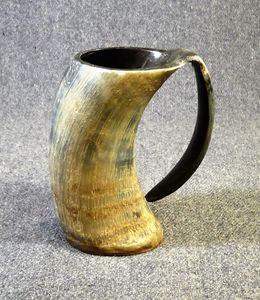 Tazas de cuerno con bordes lisos que mejoran la experiencia de beber, decoración rústica para bares, accesorio, artículo de regalo - Product Image 5