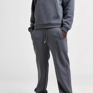 Conjunto de chándal extragrande informal gris oscuro para hombre, chaqueta con capucha y pantalones holgados para deporte y ropa de calle, conjunto de Jogger holgado - Product Image 5