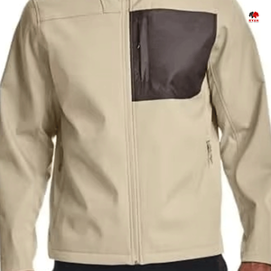Chaqueta Softshell Personalizada al por Mayor para Hombre con Cierre Ecológico y Tela Transpirable con Logotipo Personalizado - Product Image 2