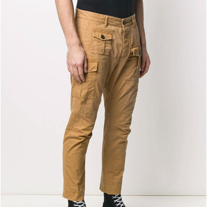 Venta al por mayor pantalones Cargo para hombres Jogging Track Cargo Pants Custom Cotton Slim Fit Stacked Cargo Pants & Pantalones para hombres - Product Image 2