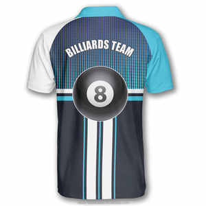 Jersey de piscina personalizado de alta calidad para hombres-Camisetas de equipo de colores y logotipos personalizados de poliéster 100% transpirable para torneos de mesa de billar - Product Image 6